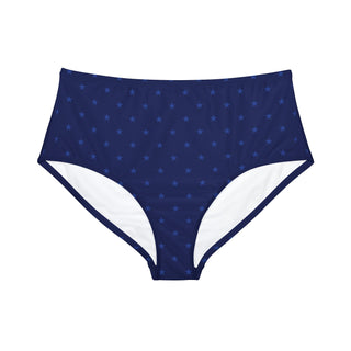 July 4th Blue Stars Mid-Rise Bikini Bottoms Swimsuit Bottoms Berry Jane