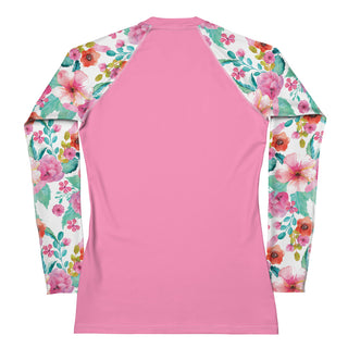 Women's UPF 50+ Long Sleeve Rash Guard, Sun Shirt - Maui Hawaiian Floral Rash Guards & Swim Shirts Berry Jane™