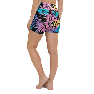 5" Swim Shorts UV Paddleboard Swim Shorts, Swim BoyShort - Ombre Floral Hibiscus swim shorts Berry Jane™