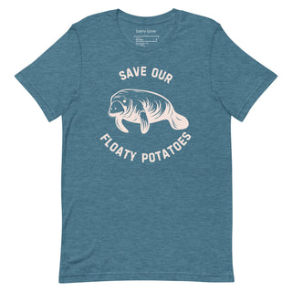 Save the Manatees T-Shirt, Cute Floaty Potato Manatee Conservation Tee Shirt T-Shirts Berry Jane™