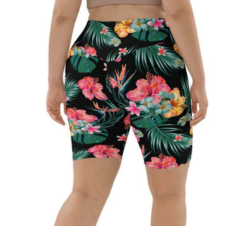 Women's UPF 50 Plus Size Long Swim Shorts XL-3XL - Hawaiian Botanical swim shorts Berry Jane™