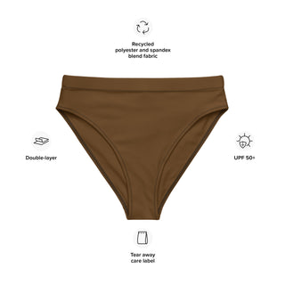 Skin Tone Recycled High-Waist Cheeky Swim Bikini Bottom - Cocoa Brown Skin Tone Swimwear Berry Jane™