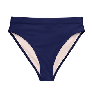 Women's UPF 50 Recycled High-waist Bikini Bottoms, Navy Blue Swimsuit Bottoms Berry Jane™