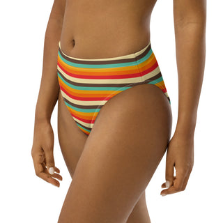 Vintage 70s Stripe High-Waist Bikini Bottom Swimsuit Bottoms Berry Jane™