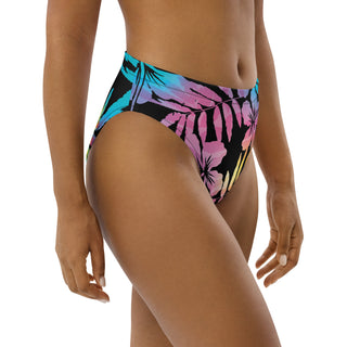 Floral Hibiscus Hawaii High-Waist Cheeky Bikini Bottom Swimsuit Bottoms Berry Jane™