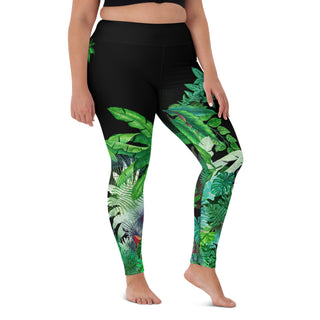 Women Swim Leggings, Paddleboard, Surf SUP - Hawaiian Gardens Swim leggings Berry Jane™