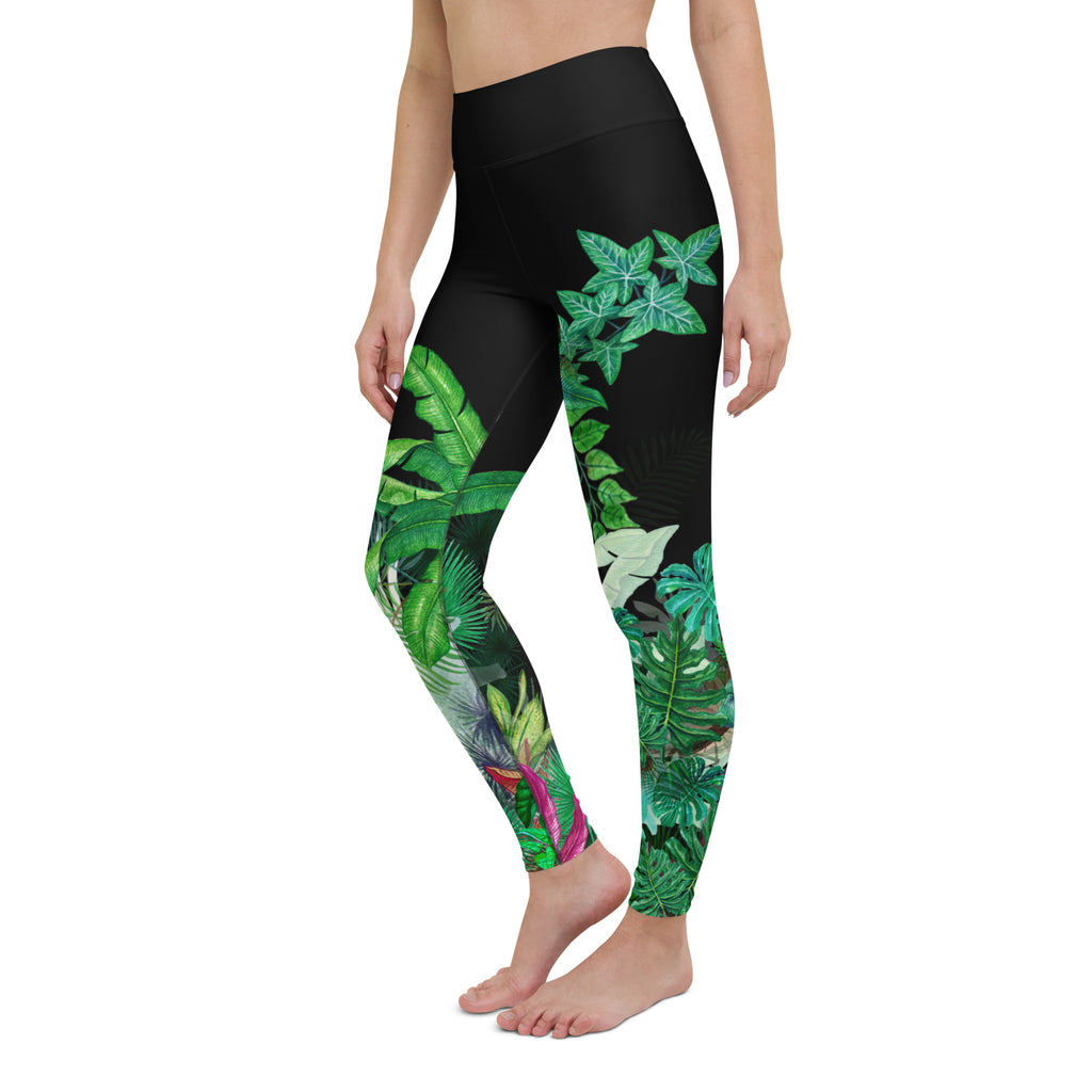 Women Swim Leggings, Paddleboard, Surf SUP - Hawaiian Gardens – Berry Jane™