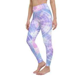 UPF 50 Pastel Pink Purple Blue Tie Dye Paddleboard Yoga Swim Leggings Swim leggings Berry Jane™