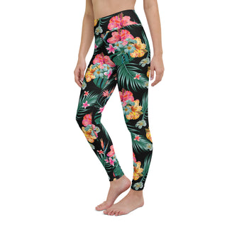 UPF 50 Women's Surf, Swim, Surf Paddleboard Pant - Hawaiian Botanical Swim leggings Berry Jane™