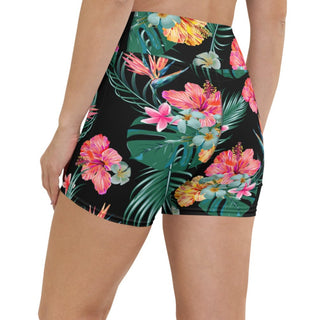 5" Swim Shorts UV High-Rise Swim SUP Paddleboard Shorts - Hawaiian Botanical swim shorts Berry Jane™