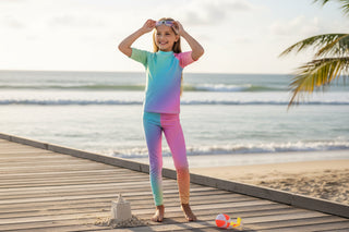 Girls UPF 50 Leggings, Beach, Swim Leggings