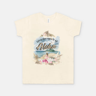 Girls Hawaiian Spirit of Aloha Short Sleeve Graphic T-Shirt Kids T-Shirts Berry Jane™