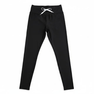 Women's Black UPF 50+ Lined Swim Pants with Drawstring, Inner Brief Swim leggings Berry Jane™