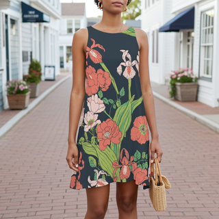Women's A-Line Mini Dress, Seychelles Floral Dresses Berry Jane