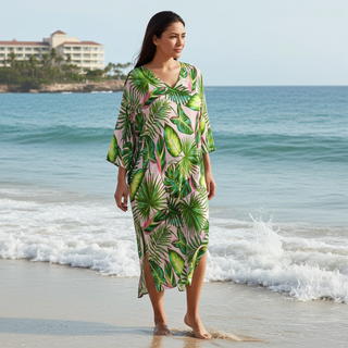 Women's Resort Tropical Floral Caftan Maxi Dress Dresses Berry Jane™