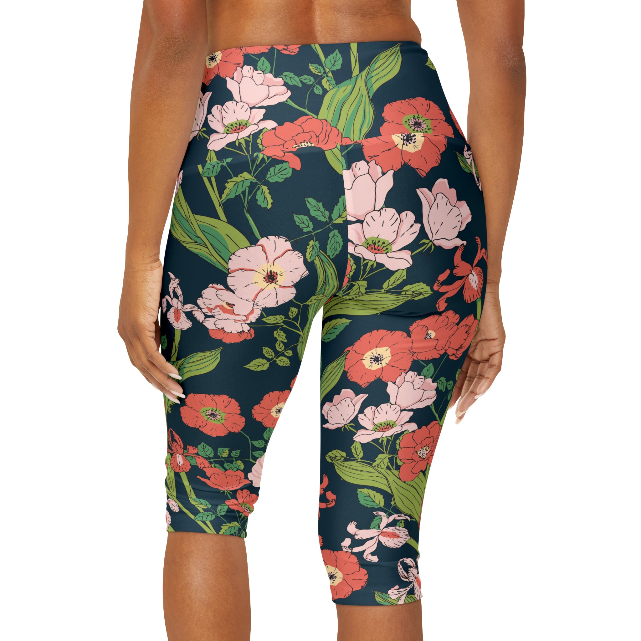 Buy Womens Plus Size Capri Yoga Pants Black 2X Online at  desertcartSeychelles
