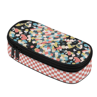 Large Capacity 3-Layer Pencil Pen Case, Multi-Dots Pencil Case Berry Jane