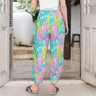 Women's Spring Cruise Cropped Pants, Los Cabos Floral Women's Casual Pants Berry Jane™