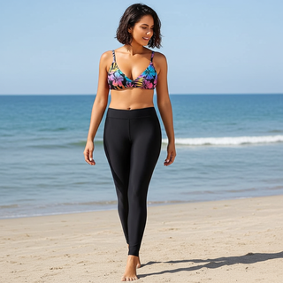 Women's Lined Swim Pants UPF 50+ Swim Leggings High Waisted, Black Swim leggings Berry Jane™
