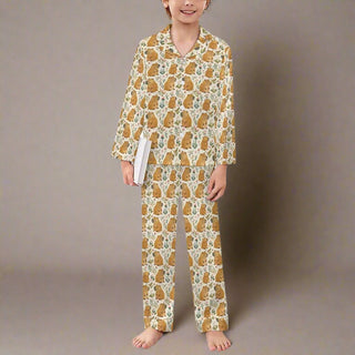 Kids Capybara Friends 2 Pc. Pajama Set, Unisex Kids Pajamas Berry Jane