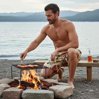 Men’s 6.5" Western Desert Swim Trunks – Recycled, Quick-Dry, UPF 50+ Swim Trunks Berry Jane™