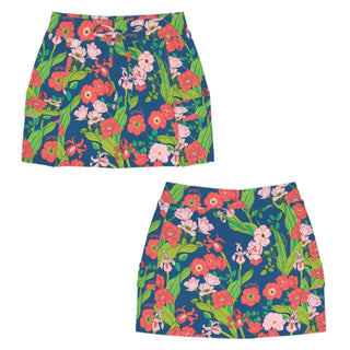 Women's Casual Active Skort, Golf Bright Floral Print - Seychelles Vivid Skorts Berry Jane™