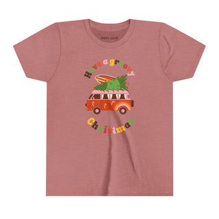 Girls Groovy Christmas 70s Retro Style Graphic T-Shirt Kids T-Shirts Berry Jane