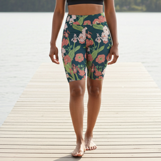 Women's Seychelles Floral Long Swim Shorts 8" Inseam Swim shorts Berry Jane™