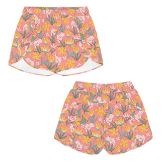 Women's 60s Floral Swim Shorts Board Shorts, Lined with Pockets boardshorts Berry Jane™