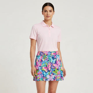 Women's 17" Pickleball Golf Skirt Skort - Butterfly Floral Golf Skort Berry Jane