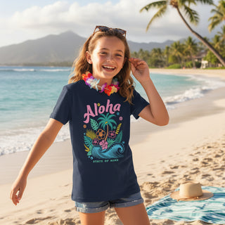 Kids Aloha Performance T-Shirt – Hawaii Graphic, Moisture-Wicking Comfort
