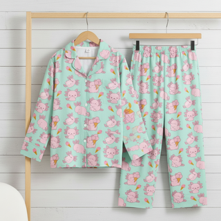 Kids Axolotl 2 Pc. Pajama Set, Sea Foam Green Kids Pajamas Berry Jane