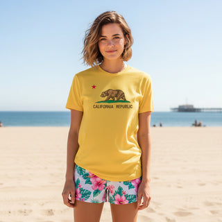 California Republic Graphic Tee - Classic 100% Cotton T-Shirt T-Shirts Berry Jane™