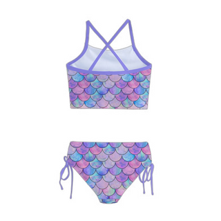 Girls Mermaid 2 Pc Tankini Swimsuit Set Girls Swimwear Berry Jane™
