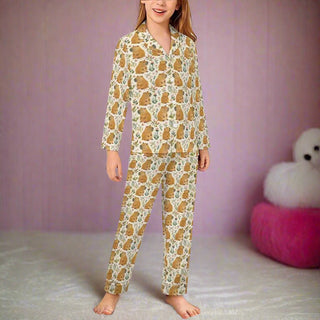 Kids Capybara Friends 2 Pc. Pajama Set, Unisex Kids Pajamas Berry Jane