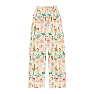 Kids Christmas Family Pajama Pants, Beach Mele Kalikimaka Snowman Party Kids Pajamas Berry Jane