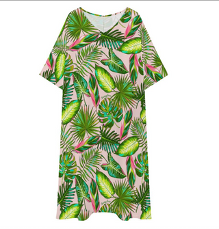 Women's Resort Tropical Floral Caftan Maxi Dress Dresses Berry Jane™