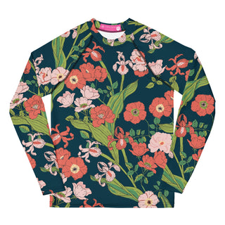 Tween & Teen Girls Rash Guard UPF 50+ (Sizes 8–20) -Seychelles Floral