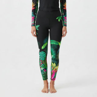 Women Swim Leggings, Paddleboard, Surf SUP - Hawaiian Gardens Swim leggings Berry Jane™