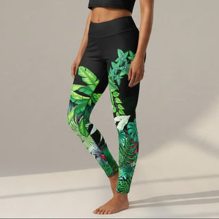 Women Swim Leggings, Paddleboard, Surf SUP - Hawaiian Gardens