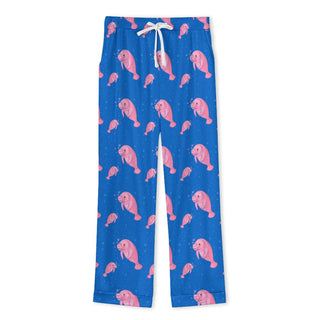 Women's Classic Pajama Set, Manatees Pajama Sets Berry Jane