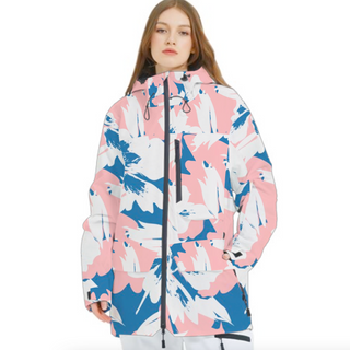 Women's Aspen Ski Snowboard Jacket, Full Zip, Pastel Winter Blush Ski Jackets Berry Jane