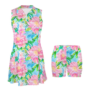 Preppy Floral Active Tennis Golf Dress with Shorts Tennis Dress Berry Jane™