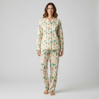 His Hers Couples Beach Christmas Matching Pajama Set, Mele Kalikimaka Pajama Sets Berry Jane