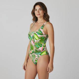Women's One-Piece Swimsuit, Tropical Jungle Floral one piece swimsuit Berry Jane™