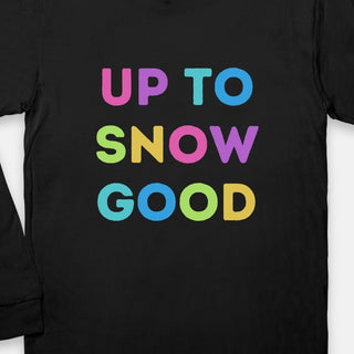 Women's Long Sleeve Winter Holiday Tee, Up to Snow Good T-Shirts Berry Jane™