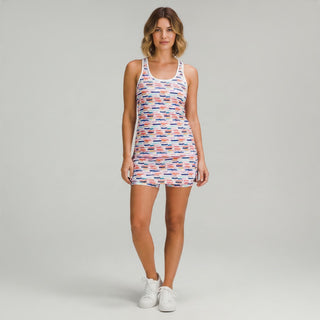 Women's A-Line Pickleball Skort - Abstract Geometric