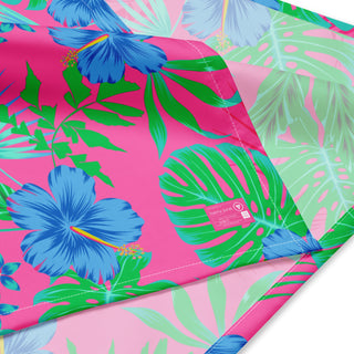 Beach Bliss Hawaiian Floral Print Bandana Scarf Berry Jane™