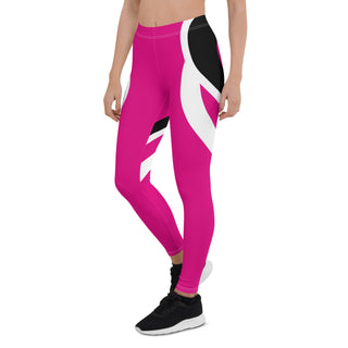Women's Heart Shape Leggings, Workout Sport Fitness Gym, Pink Gym Leggings Berry Jane™