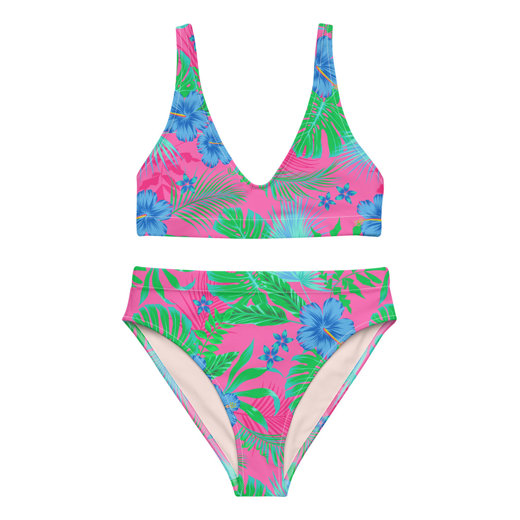 Beach Bliss Eco-Recycled High-Waisted Bikini Set – Berry Jane™